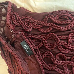 ALL OVER THE PLACE BRAIDED MINI DRESS - L